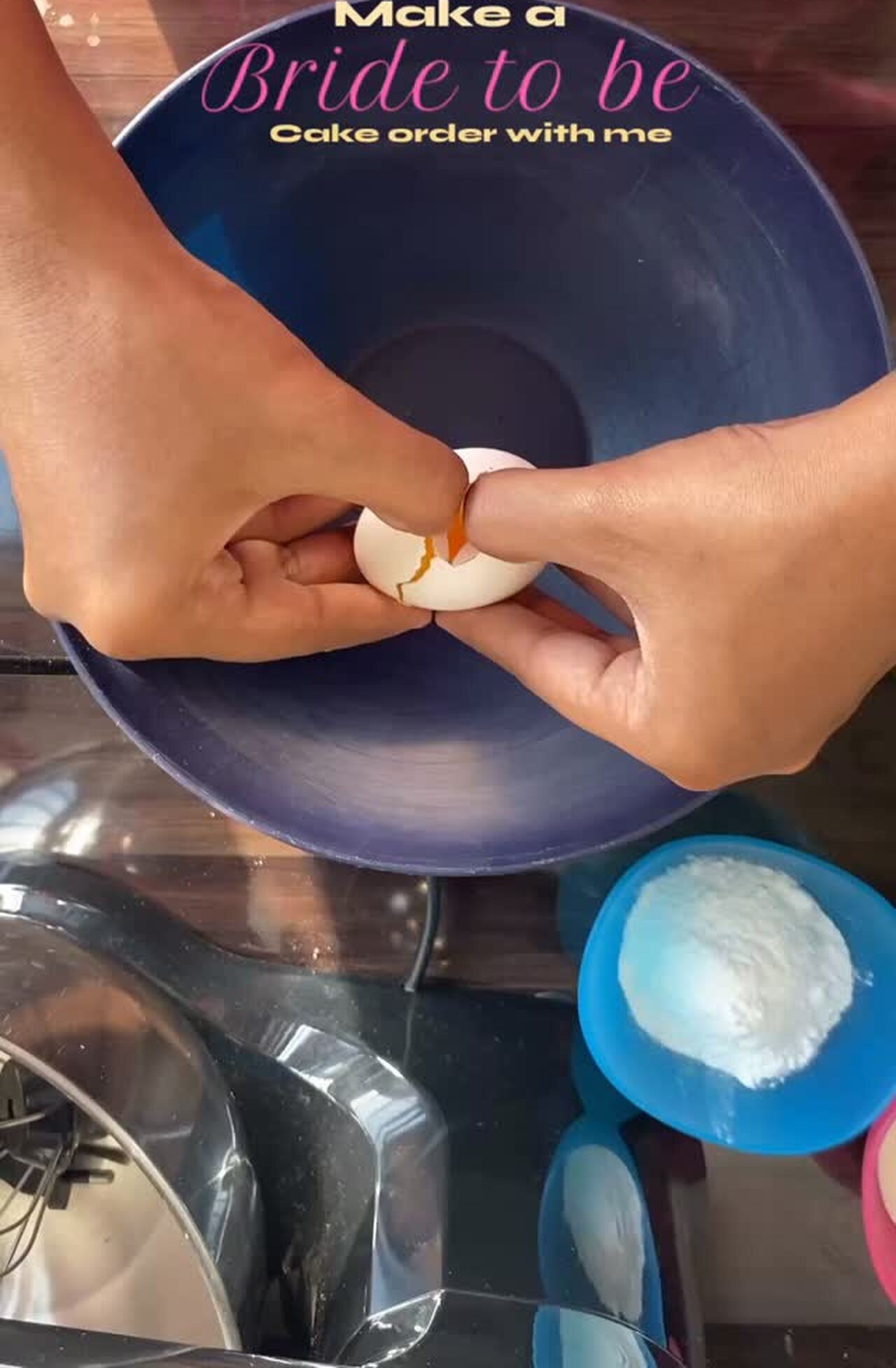 Mixing a fresh batch